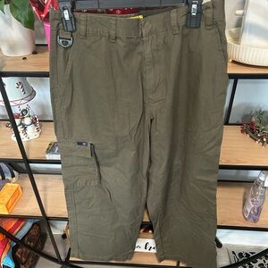 Split Olive Green Pants
